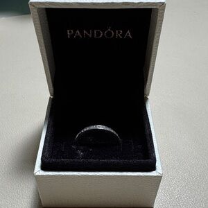 Pandora Silver Pavé Half-Eternity Ring